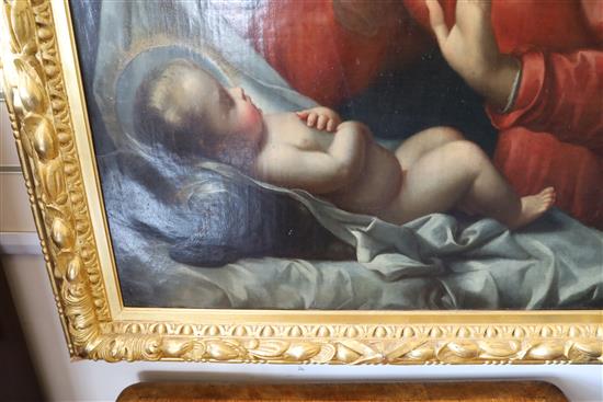 19th century Italian School Madonna and child 38.5 x 29in.